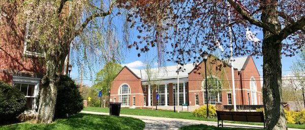 Nichols College campus in Spring